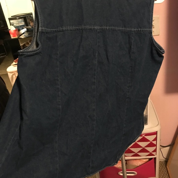 Blue Jean Button Down Vest - Picture 4 of 4